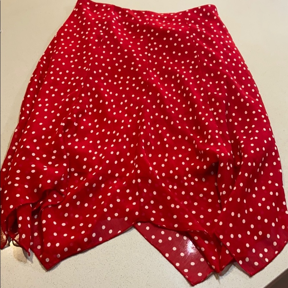 George ME Polka Dot Midi Skirt